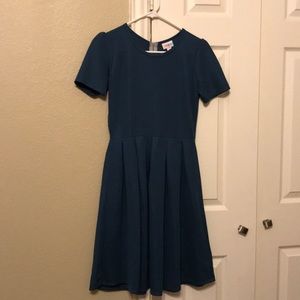 LulaRoe Amelia dress in Teal Size Small